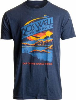 Roswell, NM Tourism | Funny Alien Extraterrestrial UFO Saucer Men Women T-Shirt