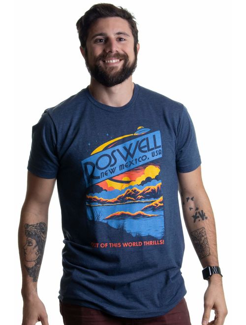 Roswell, NM Tourism | Funny Alien Extraterrestrial UFO Saucer Men Women T-Shirt