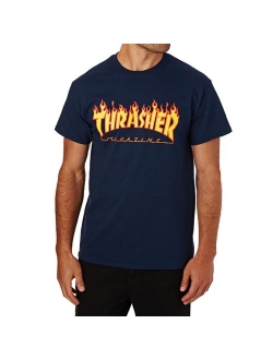 Thrasher Flame Cotton Printed Short Sleeve T-Shirt