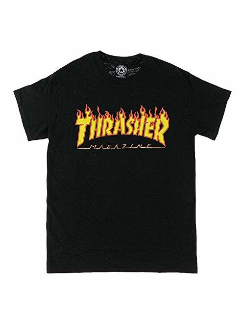 Thrasher Flame Cotton Printed Short Sleeve T-Shirt