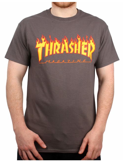 Thrasher Flame Cotton Printed Short Sleeve T-Shirt