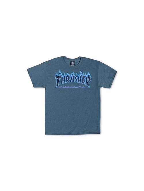 Thrasher Flame Cotton Printed Short Sleeve T-Shirt