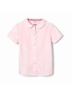 Girls' Short Sleeve Peter Pan Collar Blouse