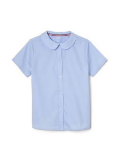 Girls' Short Sleeve Peter Pan Collar Blouse