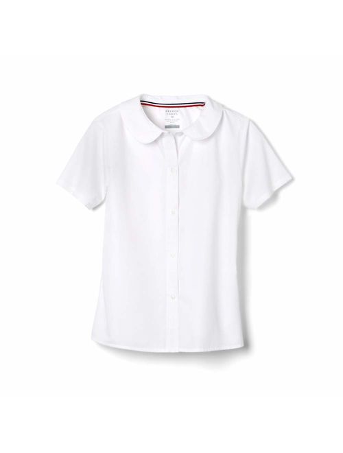 French Toast Girls' Short Sleeve Peter Pan Collar Blouse