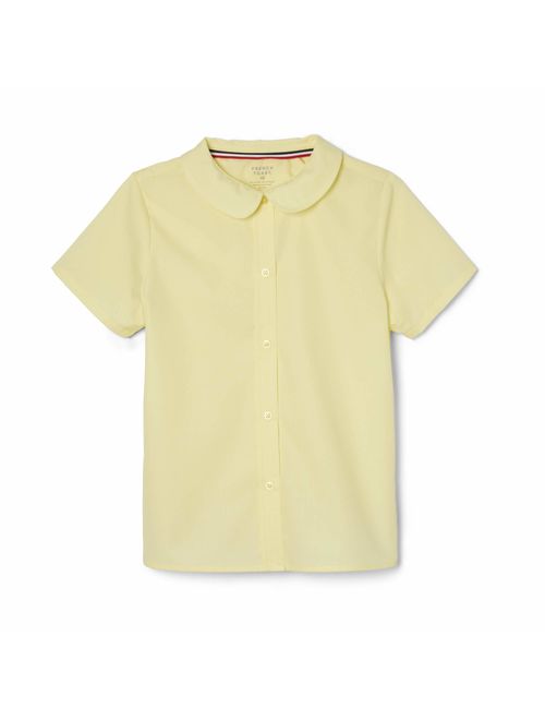 French Toast Girls' Short Sleeve Peter Pan Collar Blouse