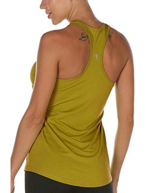 icyzone Workout Tank Tops for Women - Racerback Athletic Yoga Tops, Running Exercise Gym Shirts