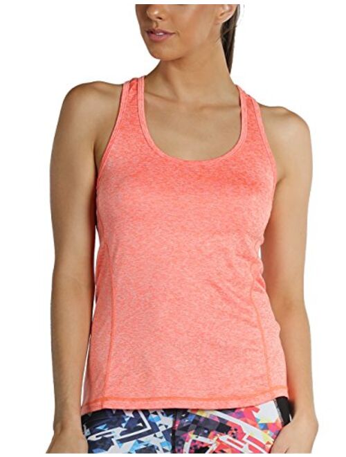 icyzone Workout Tank Tops for Women - Racerback Athletic Yoga Tops, Running Exercise Gym Shirts