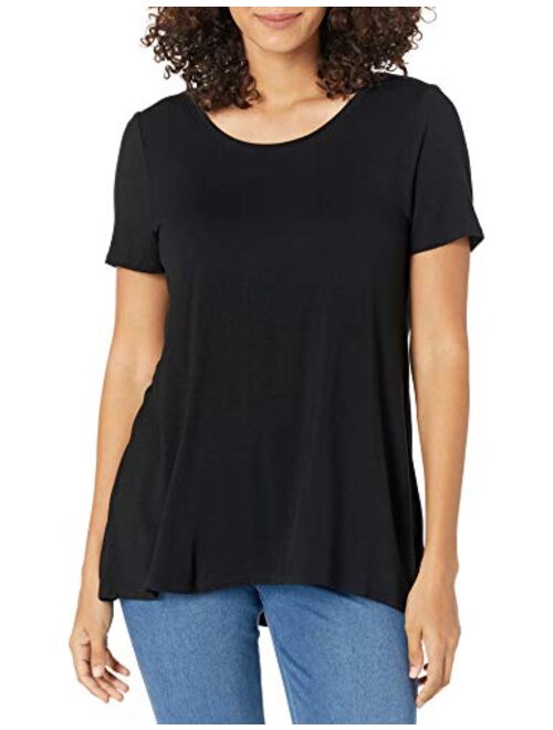 Amazon Essentials Women's Short-Sleeve Scoopneck Swing Tee