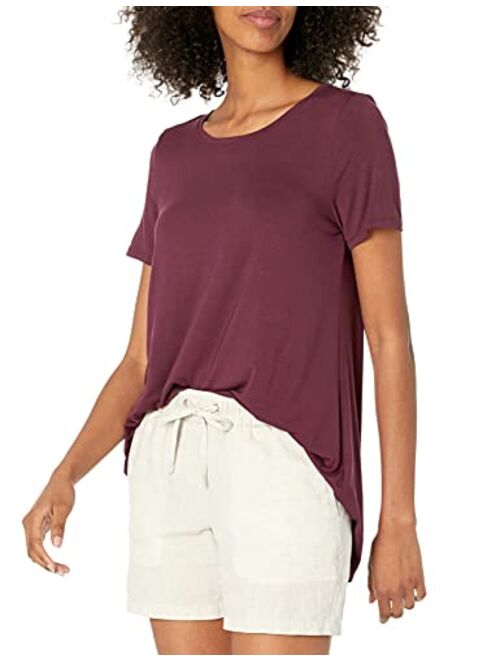 Amazon Essentials Women's Short-Sleeve Scoopneck Swing Tee