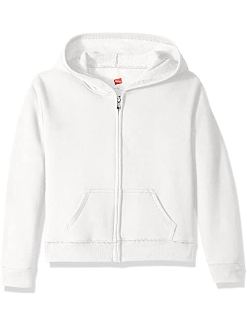 Hanes Big Girls' ComfortSoft Ecosmart Full-Zip Fleece Hoodie