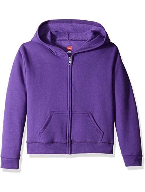 Hanes Big Girls' ComfortSoft Ecosmart Full-Zip Fleece Hoodie