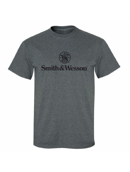 Smith and Wesson Men's Shield Solid Logo Short Sleeve Cotton T-Shirt