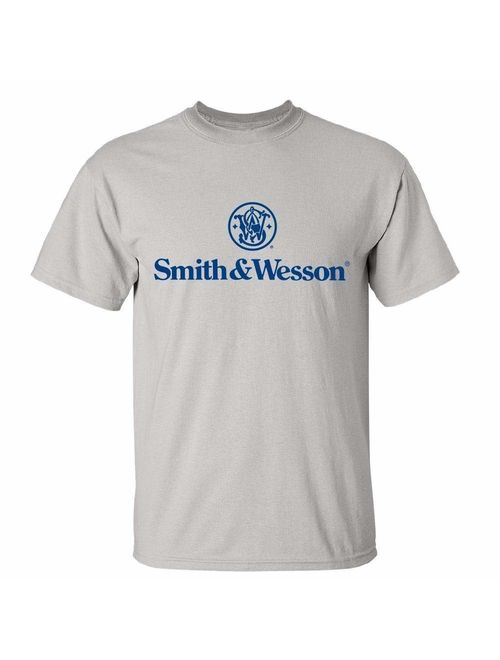 Smith and Wesson Men's Shield Solid Logo Short Sleeve Cotton T-Shirt