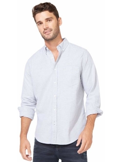 Men's Long Sleeve Button Down Solid Oxford Shirt