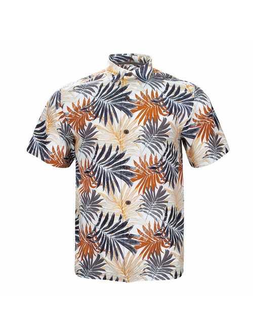 Havana Breeze Men's Relaxed-Fit 100% Cotton Hawaiian Shirt