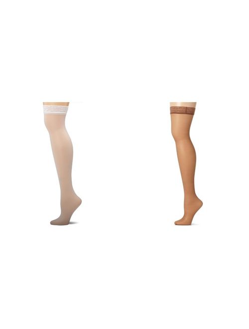 Hanes Women's Silk Reflections Thigh-High Stockings