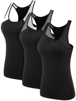 Neleus Women's Racerback Yoga Workout Tank Top