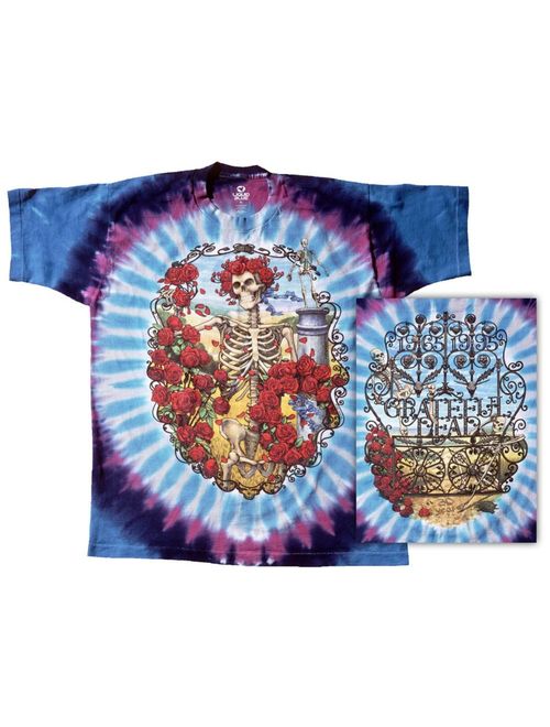 Liquid Blue Men's Grateful Dead 30th Anniversary Short-Sleeve Tie dye T-Shirt