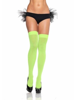 Women's Solid Hue Thigh Highs