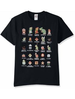 Nintendo Men's Pixel Cast T-Shirt