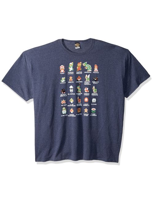 Nintendo Men's Pixel Cast T-Shirt