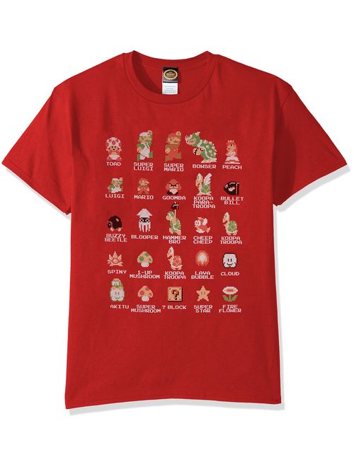 Nintendo Men's Pixel Cast T-Shirt