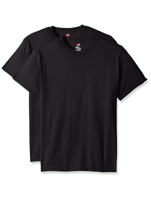 Hanes Men's Short Sleeve X-Temp T-Shirt with FreshIQ (Pack of 2)