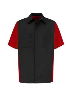 Red Kap Men's Rip-stop Short-sleeve Crew Shirt