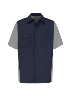 Red Kap Men's Rip-stop Short-sleeve Crew Shirt