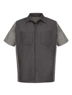 Red Kap Men's Rip-stop Short-sleeve Crew Shirt