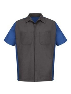 Red Kap Men's Rip-stop Short-sleeve Crew Shirt