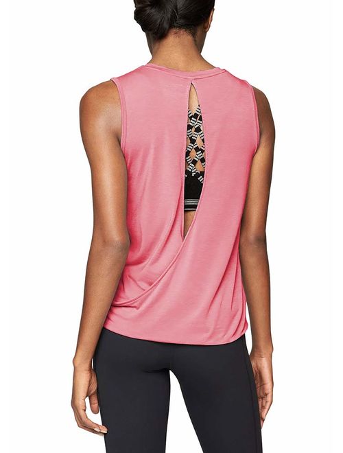 Mippo Workout Clothes for Women Cute Open Back Yoga Tops Muscle Tank Running Tank Tops