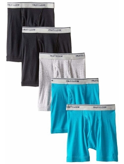 Boys' Toddler 5 Pack Assorted Print & Solid Boxer Briefs