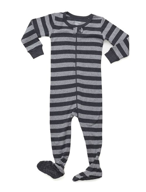 Leveret Striped Baby Boys Footed Pajamas Sleeper 100% Cotton Kids & Toddler Pjs (0 Months-5 Toddler)