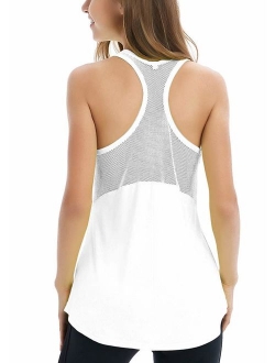 Fihapyli Women's Sleeveless Breathable Racerback Workout Tank Tops