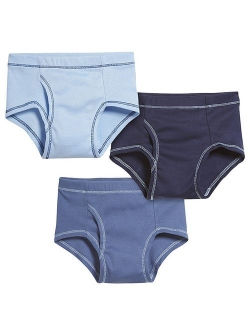 City Threads Boys All Cotton Briefs Underwear 3-Pack for Sensitive Skin Made in USA