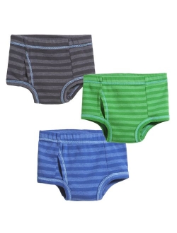 City Threads Boys All Cotton Briefs Underwear 3-Pack for Sensitive Skin Made in USA