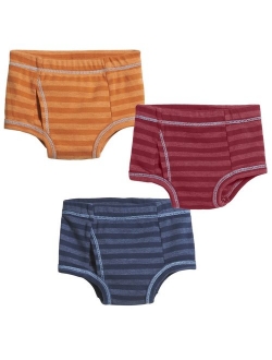 City Threads Boys All Cotton Briefs Underwear 3-Pack for Sensitive Skin Made in USA