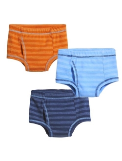 City Threads Boys All Cotton Briefs Underwear 3-Pack for Sensitive Skin Made in USA