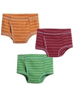 City Threads Boys All Cotton Briefs Underwear 3-Pack for Sensitive Skin Made in USA
