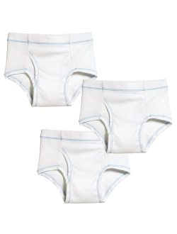 City Threads Boys All Cotton Briefs Underwear 3-Pack for Sensitive Skin Made in USA