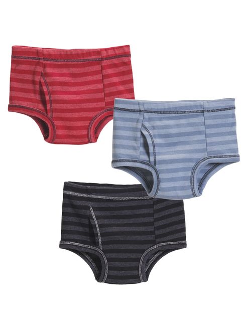 City Threads Boys All Cotton Briefs Underwear 3-Pack for Sensitive Skin Made in USA