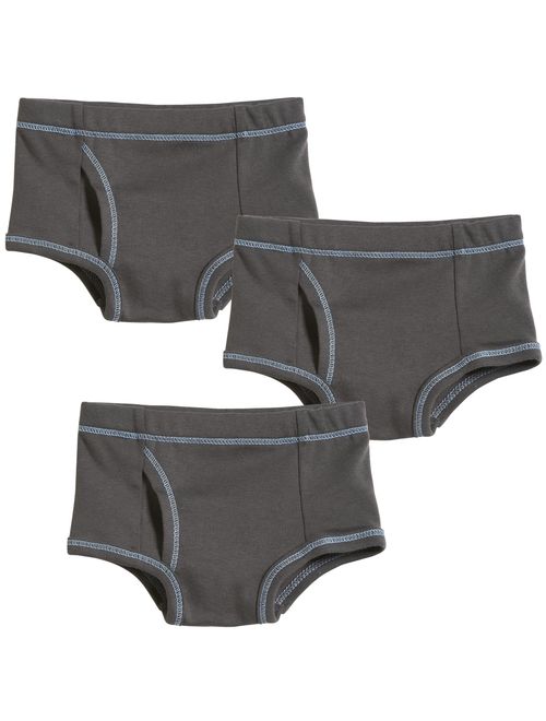 City Threads Boys All Cotton Briefs Underwear 3-Pack for Sensitive Skin Made in USA