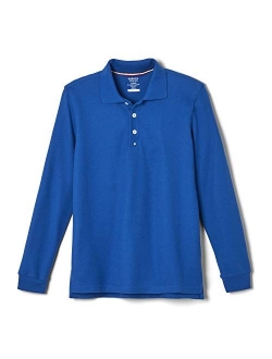 Boys' Long-Sleeve Pique Polo Shirt