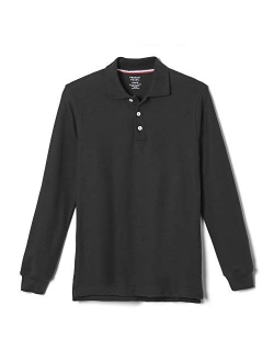 Boys' Long-Sleeve Pique Polo Shirt