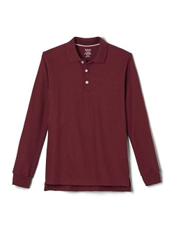 Boys' Long-Sleeve Pique Polo Shirt