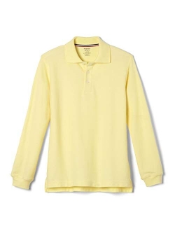 Boys' Long-Sleeve Pique Polo Shirt