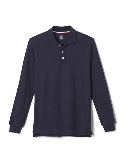 Boys' Long-Sleeve Pique Polo Shirt