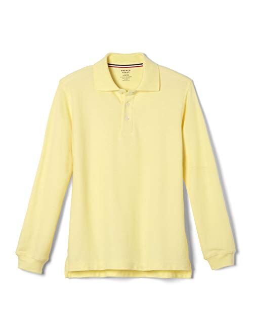 French Toast Boys' Long-Sleeve Pique Polo Shirt